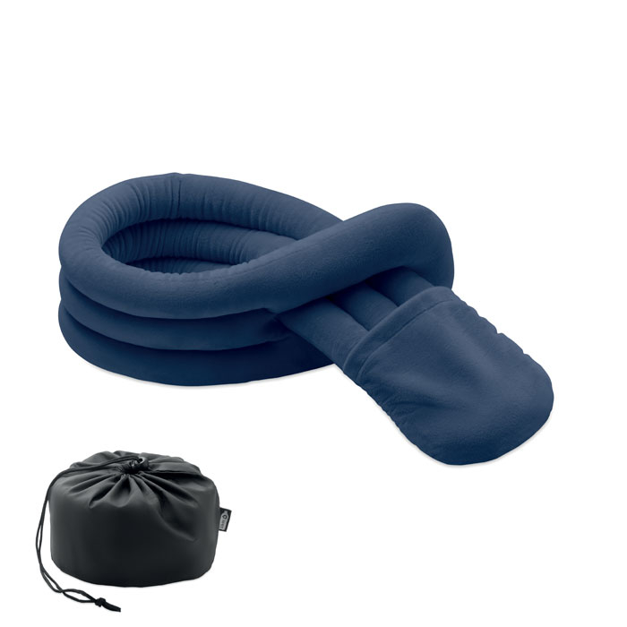 Coussin de voyage enveloppant personnalisable Wrap It Bleu marine